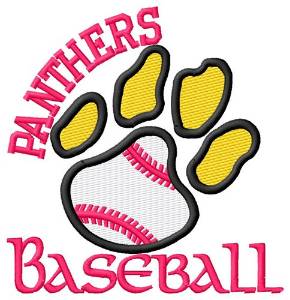 Picture of Panthers Baseball Machine Embroidery Design
