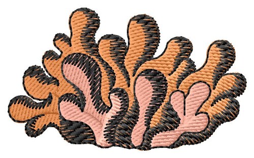 Coral Machine Embroidery Design