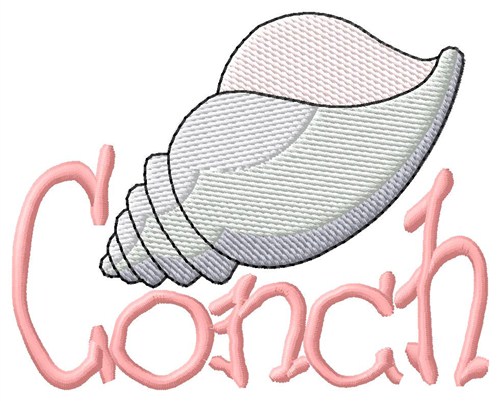 Conch Machine Embroidery Design