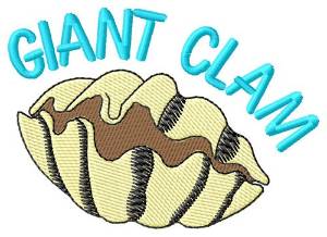 Picture of Giant Clam Machine Embroidery Design