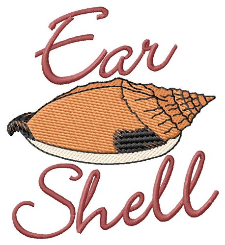 Ear Shell Machine Embroidery Design