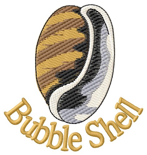 Bubble Shell Machine Embroidery Design
