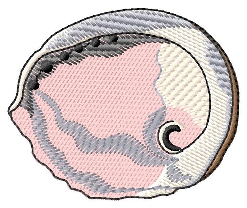 Abalone Shell Machine Embroidery Design