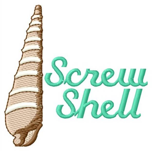 Picture of Screw Shell Machine Embroidery Design