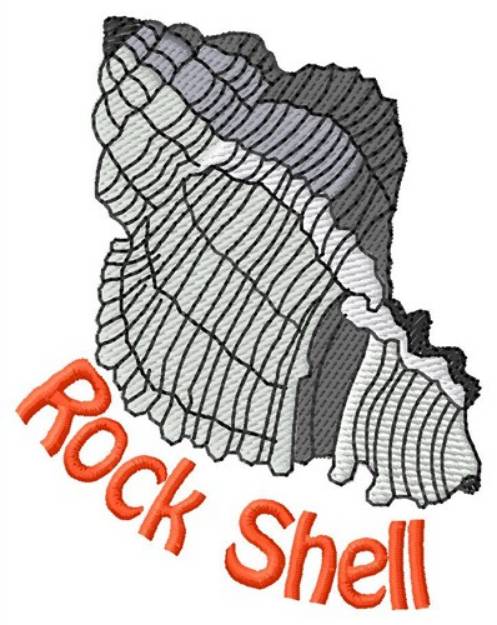 Picture of Rock Shell Machine Embroidery Design