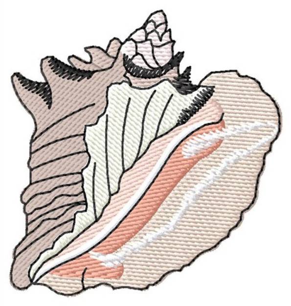 Picture of Queen Conch Shell Machine Embroidery Design