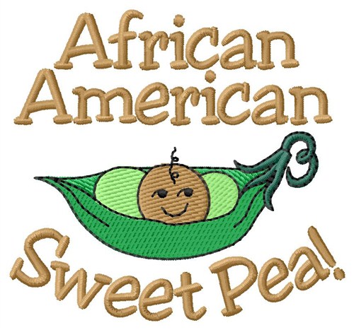 African Sweet Pea Machine Embroidery Design