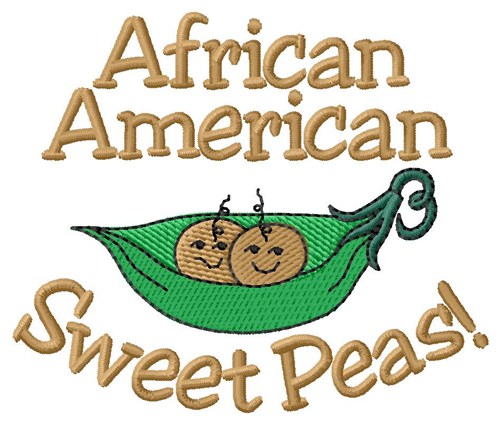 African Sweet Peas Machine Embroidery Design