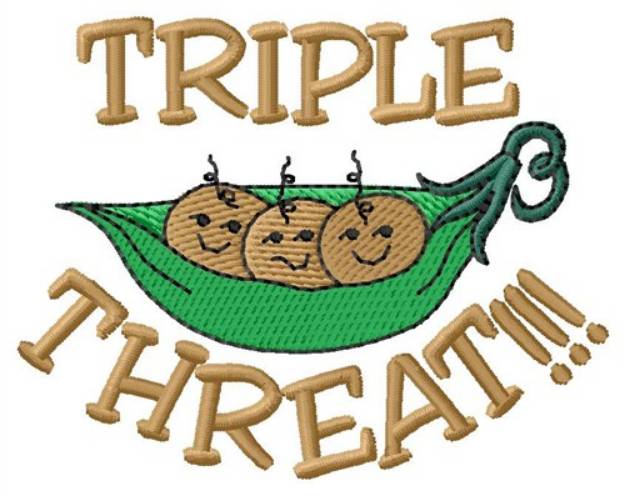 Picture of Triple Threat Machine Embroidery Design