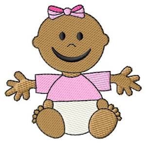 Picture of Girl Baby Machine Embroidery Design