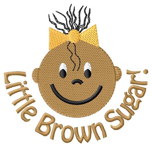 Brown Sugar Girl Machine Embroidery Design