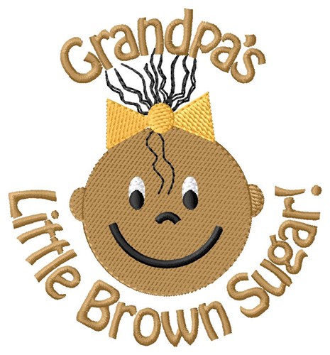 Grandpas Brown Sugar Machine Embroidery Design