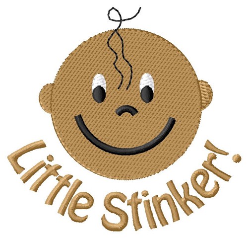 Little Boy Stinker Machine Embroidery Design