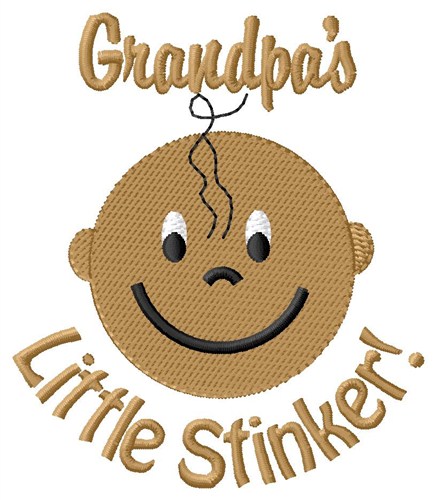 Grandpas Stinker Machine Embroidery Design