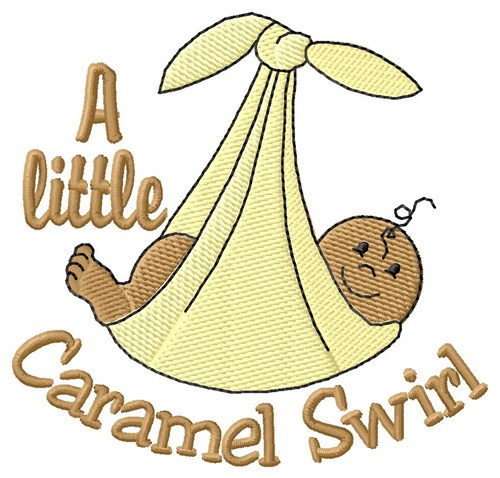 Caramel Swirl Baby Machine Embroidery Design