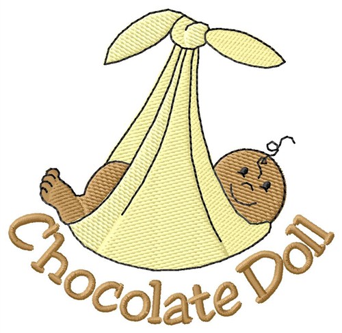 Chocolate Doll Baby Machine Embroidery Design