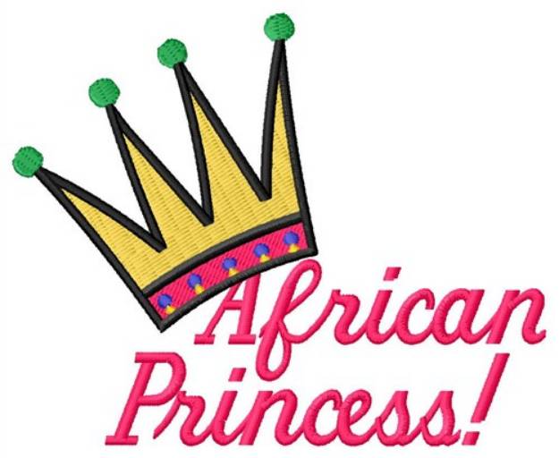 Picture of African Princess Machine Embroidery Design