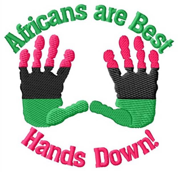 Picture of Africans Are Best Machine Embroidery Design