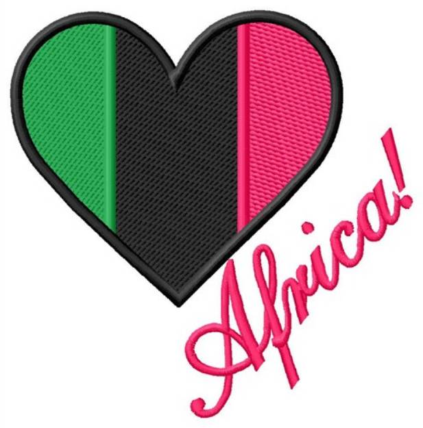 Picture of Africa Machine Embroidery Design