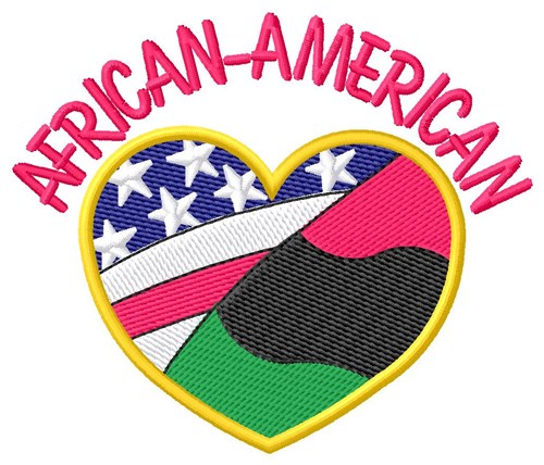African-American Machine Embroidery Design