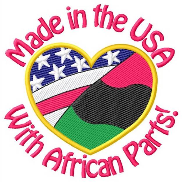 Picture of African Parts Machine Embroidery Design