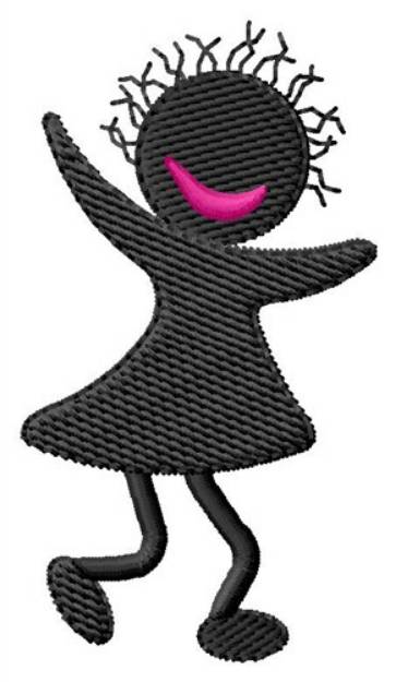 Picture of Girl Silhouette Machine Embroidery Design