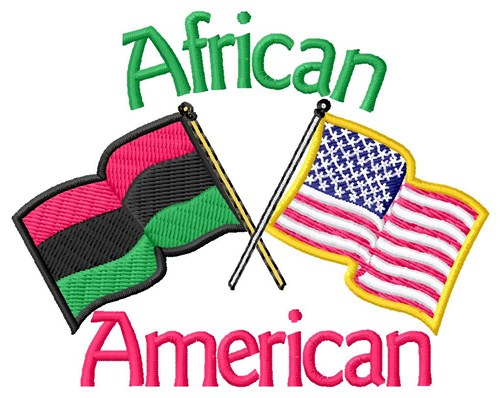 African-American Machine Embroidery Design