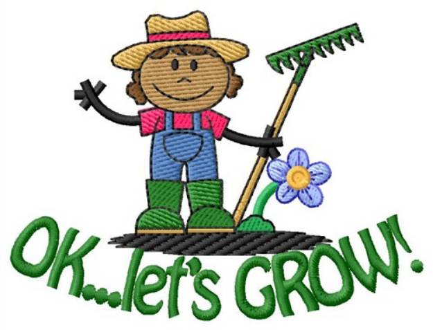 Picture of Lets Grow Machine Embroidery Design