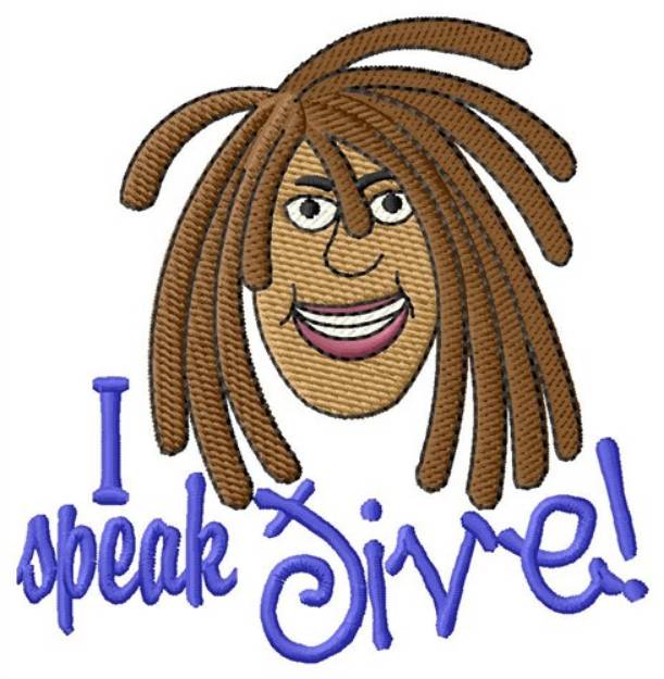 Picture of I Speak Jive Machine Embroidery Design