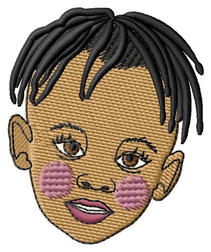 Baby Face Machine Embroidery Design