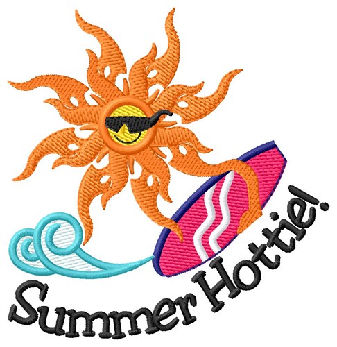 Summer Hottie Machine Embroidery Design
