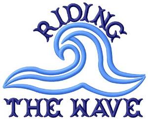 Picture of Riding The Wave Machine Embroidery Design