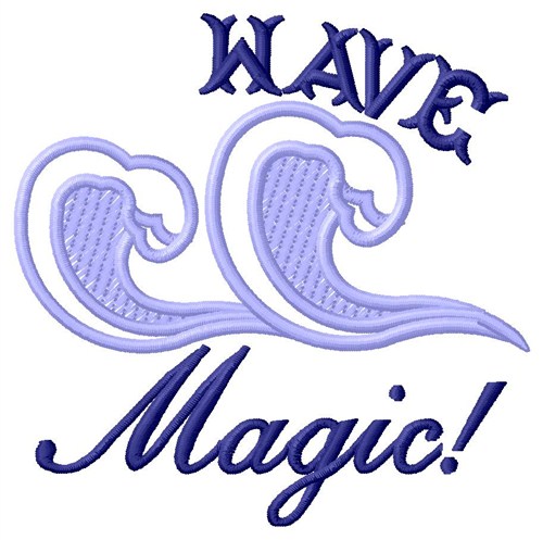 Wave Magic Machine Embroidery Design