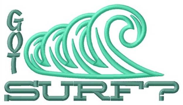 Picture of Got Surf? Machine Embroidery Design