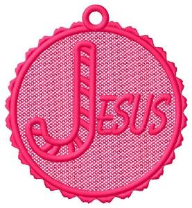 Picture of Jesus Ornament Machine Embroidery Design