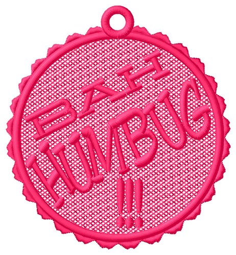 Humbug Ornament Machine Embroidery Design