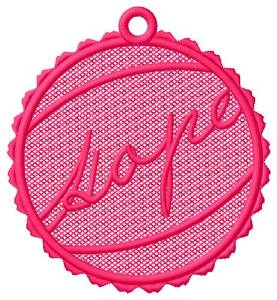 Picture of Hope Ornament Free Standing Lace Machine Embroidery Design