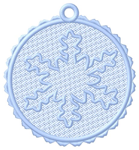 Snowflake Ornament Machine Embroidery Design