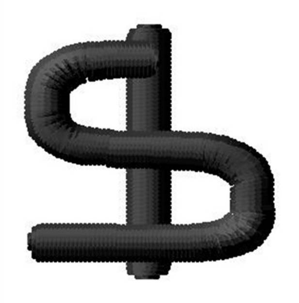 Picture of Nueropol Dollar Sign Machine Embroidery Design