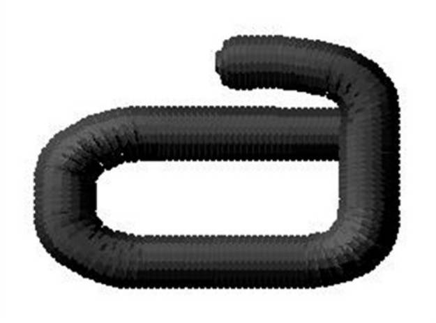 Picture of Nueropol Lowercase a Machine Embroidery Design