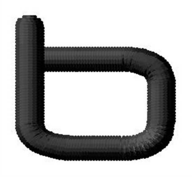 Picture of Nueropol Lowercase b Machine Embroidery Design