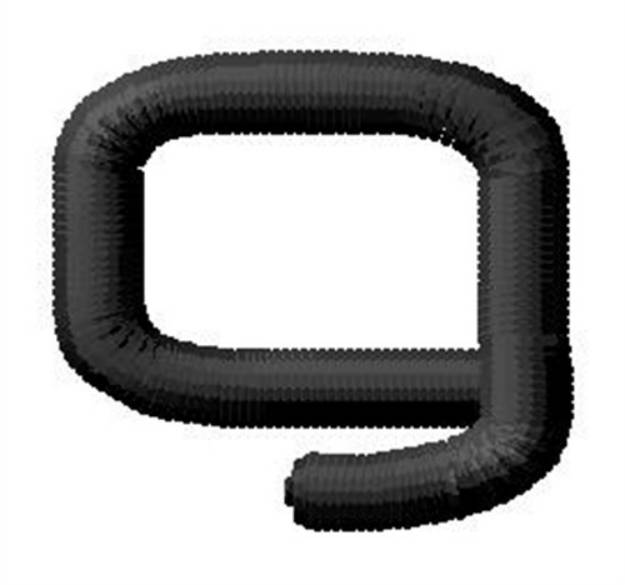 Picture of Nueropol Lowercase g Machine Embroidery Design