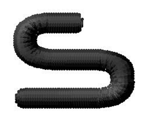 Nueropol Lowercase s Machine Embroidery Design