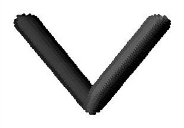 Picture of Nueropol Lowercase v Machine Embroidery Design