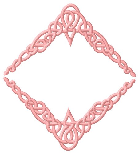 Swirl Diamond Machine Embroidery Design