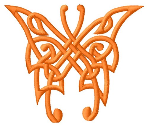 Knot Butterfly Machine Embroidery Design