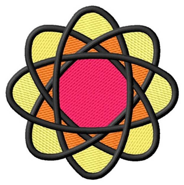 Picture of Atom Pattern Machine Embroidery Design
