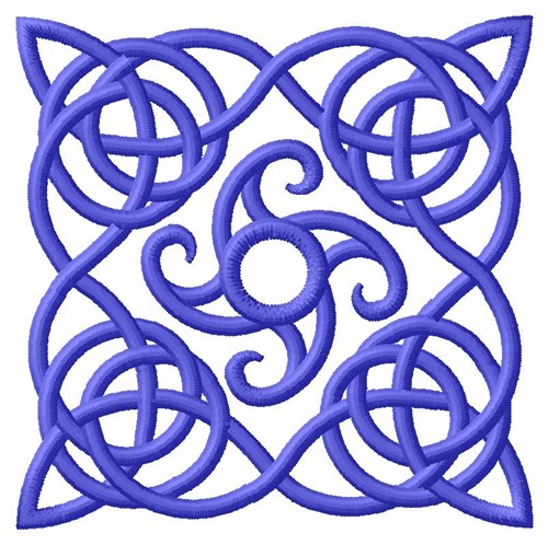 Swirl Knot Work Machine Embroidery Design