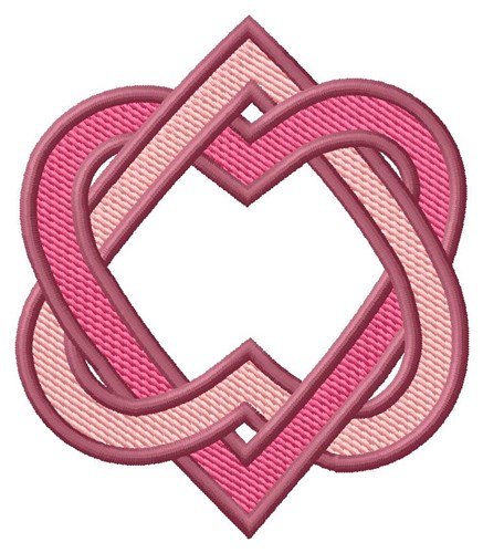 Knotted Heart Machine Embroidery Design