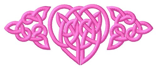 Heart Knotwork Machine Embroidery Design